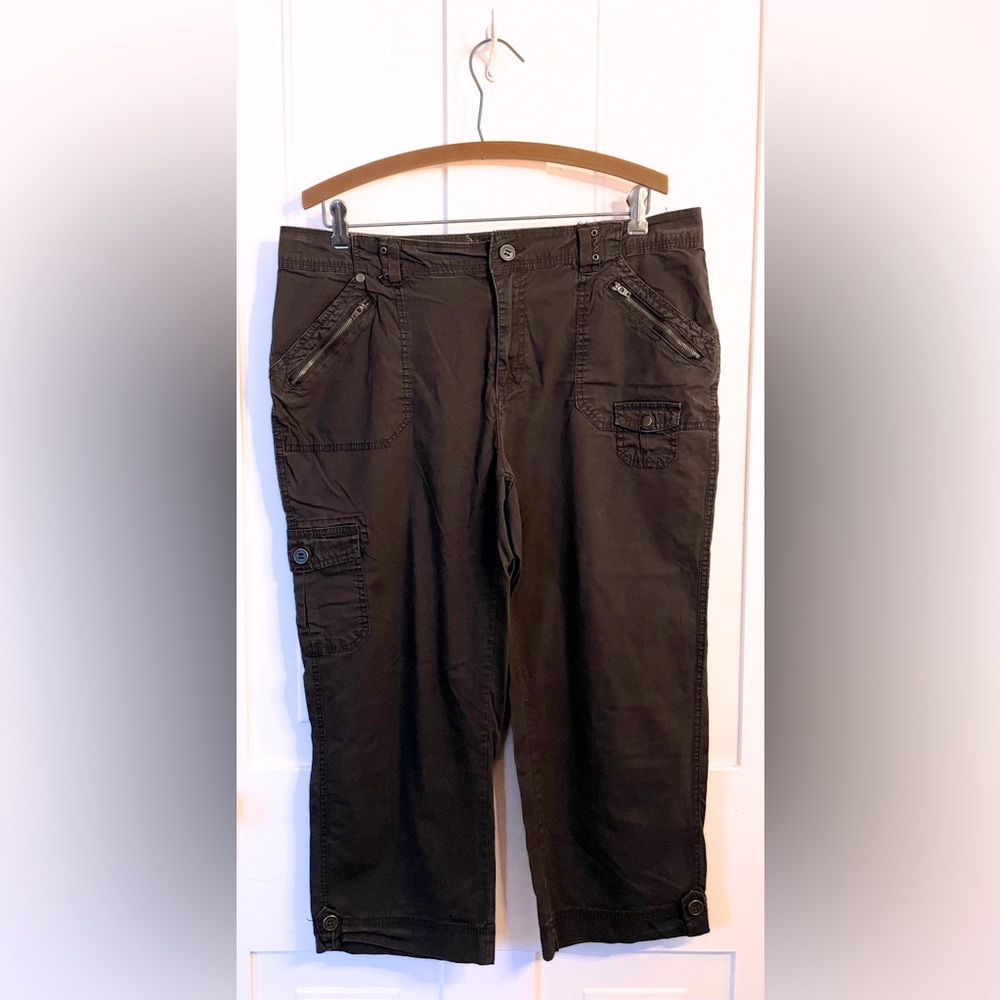 Established 1962 Brown Pants Capri Cropped 14